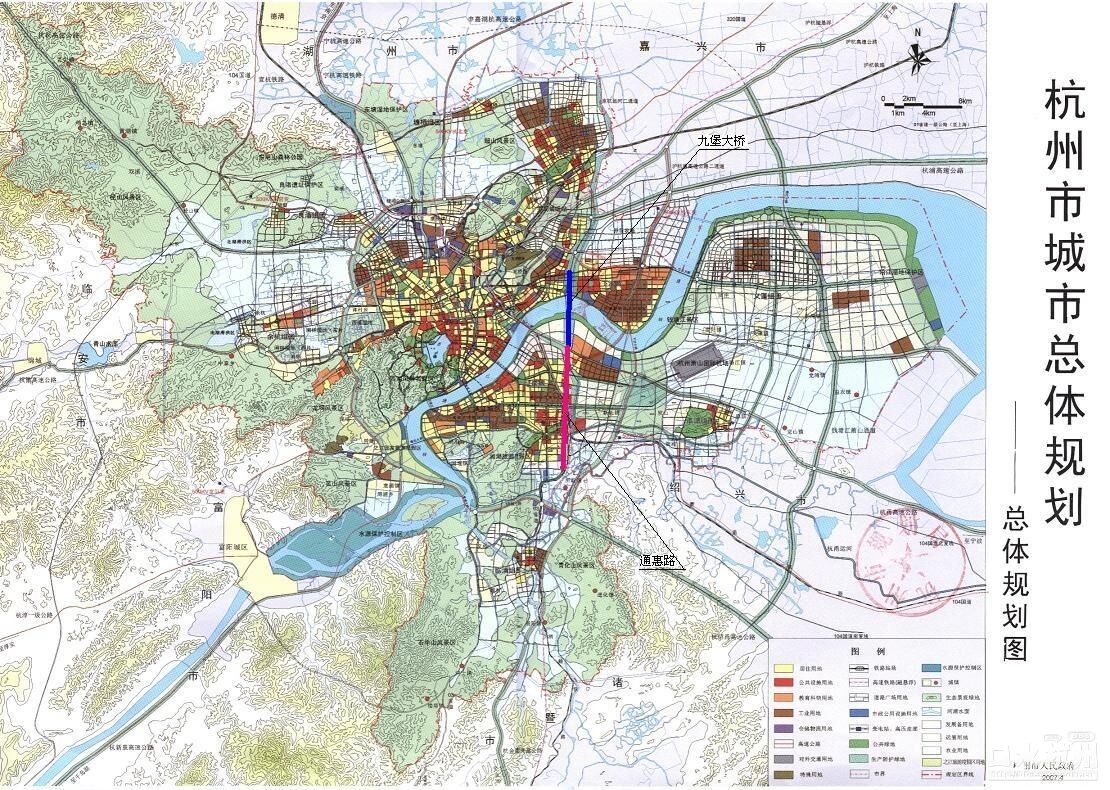 杭州二绕最新规划图，未来城市发展的蓝图